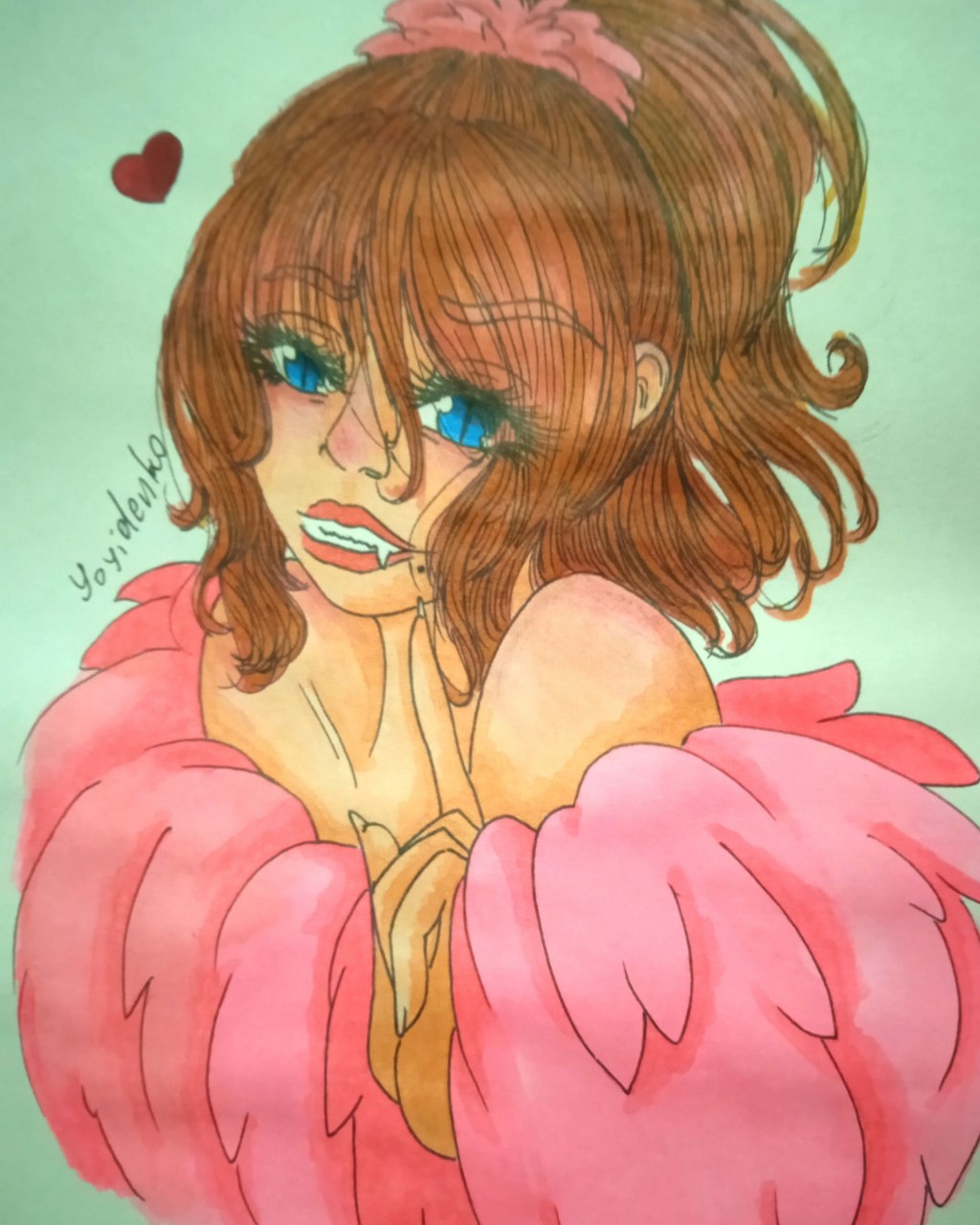Loliy в LOOKY — #рисунок [#портрет](портрет) #рисоватьпортрет #маркеры [#спи