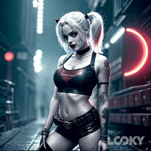 #Харли_Квин #Хэллоуин_демоница #LOOKY_нейронка