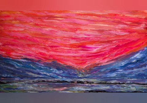 Игорь Косенький в LOOKY. #закат,#пейзаж,#живопись. 🌅A2 (42 x 60 см), а...