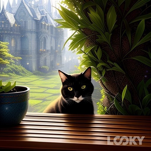 BlackCat in LOOKY. #Фэнтези,#LOOKY_нейронка. #Фэнтези #LOOKY_нейр...