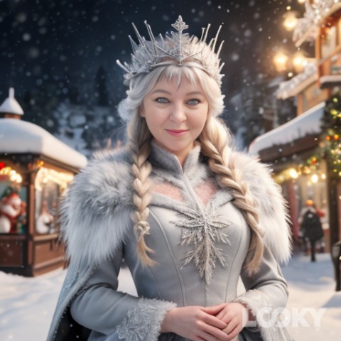 Элеонора в LOOKY. #Снежная_королева,#LOOKY_нейронка. #Снежная_королева #L...