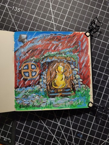 tusya_land в LOOKY. #art,#арт,#ёжик,#hedgehog,#рисунок,#творчество,#picture,#скетч,#sketch. Дом, милый дом #art ...