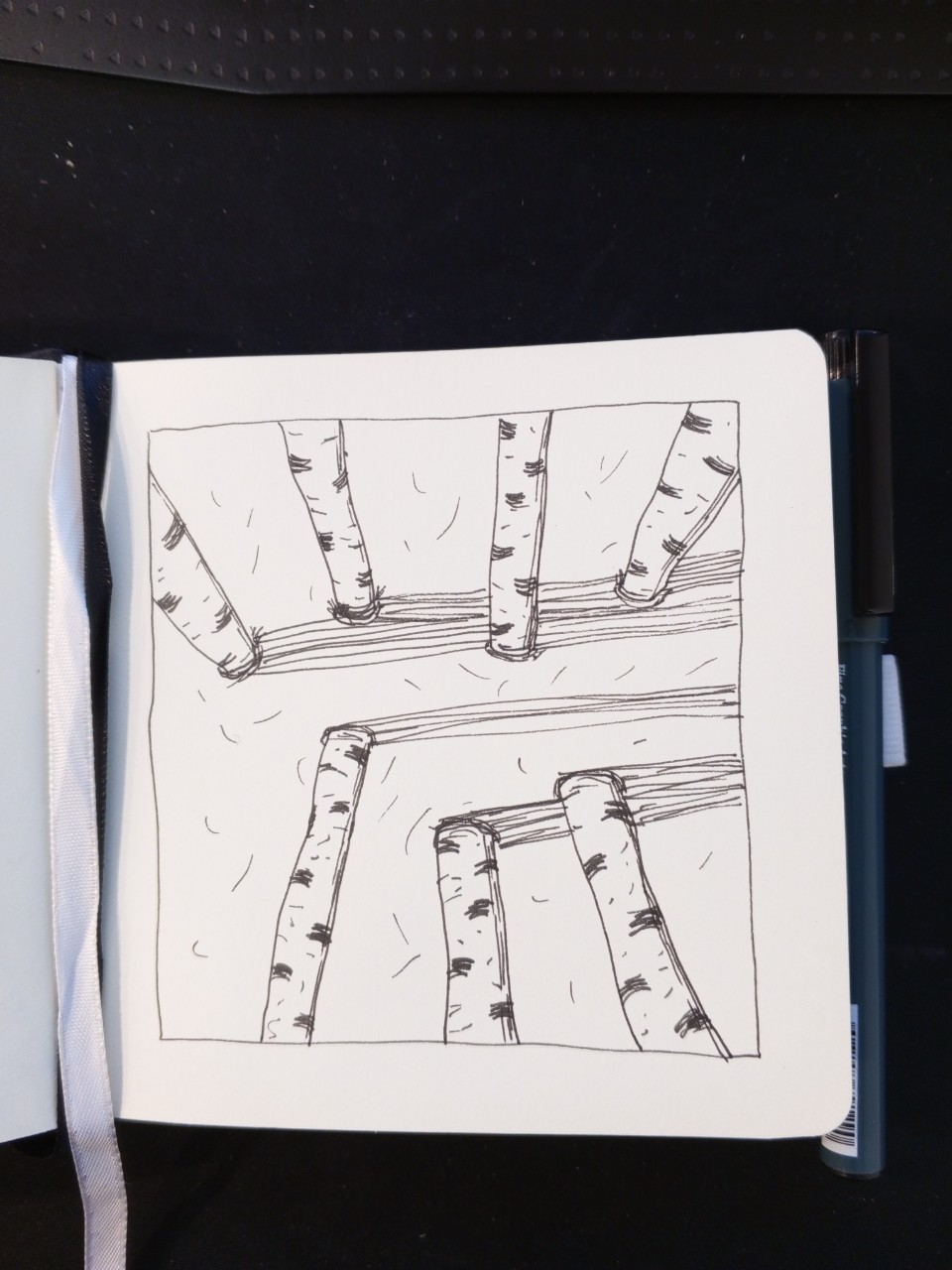 Alexa_creates в LOOKY. #линер,#графика,#березы,#скетчбук,#drawing,#liner,#graphics,#birches,#sketchbook. Переживаю, что давно...