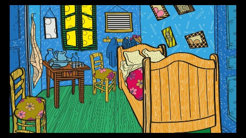 ozara.illustrator в LOOKY. #спальняварле,#вангог,#векторнаяиллюстрация,#вектор,#векторнаяграфика,#картина,#интерпретация,#рисунок,#иллюстрация,#художник,#иллюстратор. Векторная интерпрета...