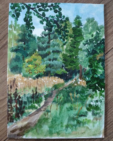 Divanholia в LOOKY. #art,#forest,#арт,#рисунок,#живопись,#природа,#лес,#акрил,#акриловые. #art [#nature](natur...