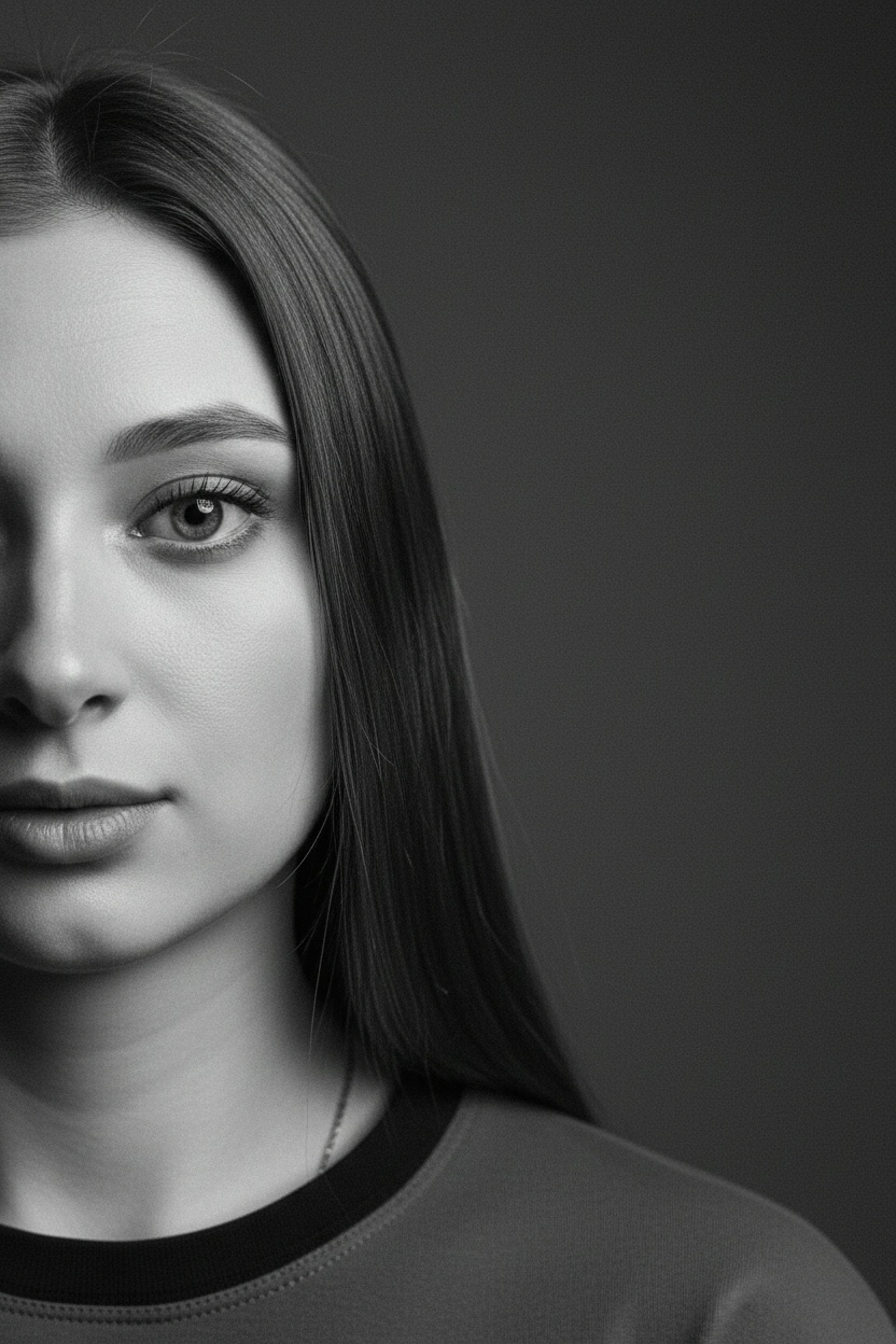 neuroportraits_irina in LOOKY. #чернобелое,#эстетикаминимализма,#портрет. В чёрно-белом нет от...