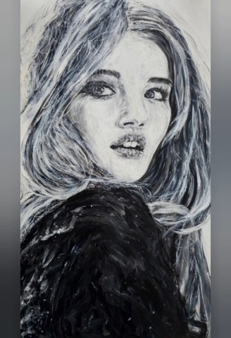 🌸Роузи Элис Хантингтон-Уайтли💎Rosie Alice Huntington-Whiteley🎬 
🖤A2 (42 x 60 см), акриловые краски, 2026🤍
#rosiehuntingtonwhiteley #jasonstatham
Music: Mis-teeq - Scandalous