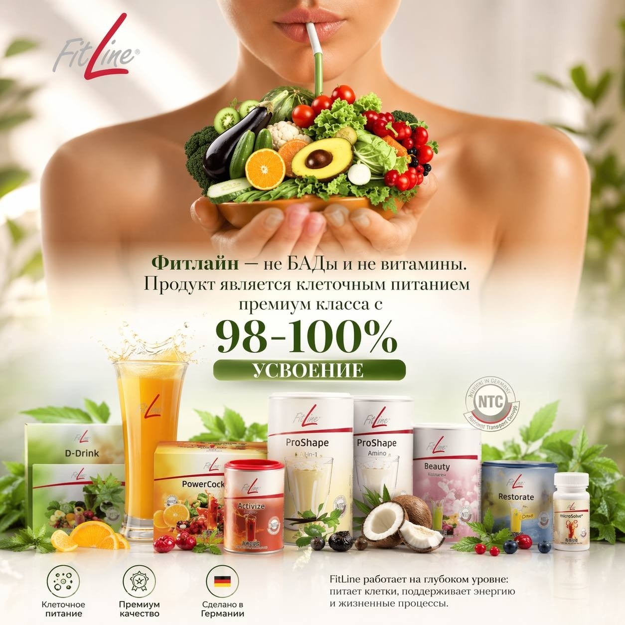 Hen в LOOKY — 🚫 FitLine — это не витамины. 
И даже не БАДы в привычном по