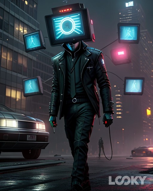 #Футуризм #LOOKY_нейронка big tv man