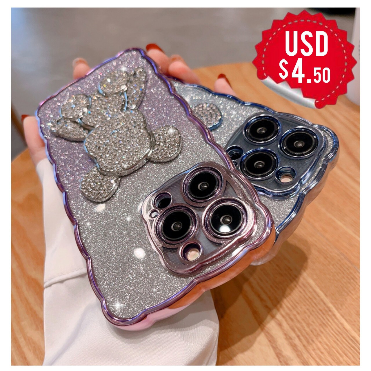 price range 👉 ($4.50) more details 👇

Bling Rhinestone for iPhone 11 14 12 13 Pro Max Case Glitter Diamond Cute Bear for iphone 14 13 8 7 SE XR Xs Max 14 Plus Cover