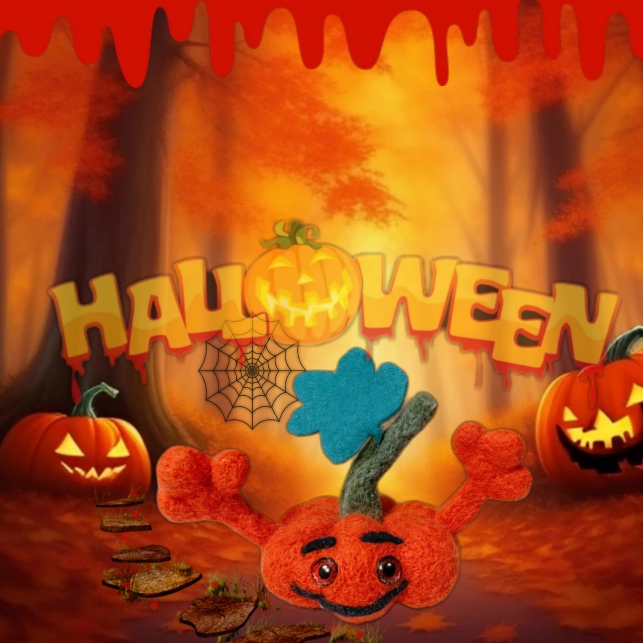 #Halloween #тыквы #игрушки