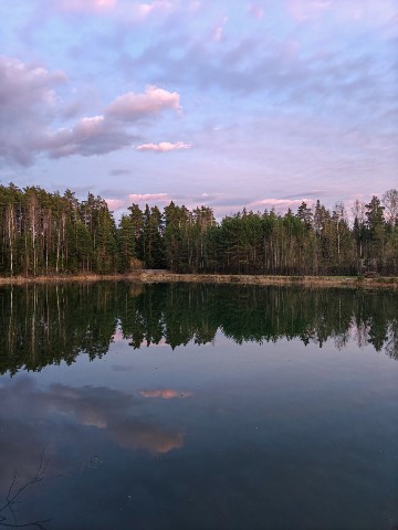 poboruev_landscape в LOOKY. #природа,#закат,#рассвет,#утро,#вечер,#небо,#облака,#лес,#озеро,#отражение,#вода,#фотонателефон,#фотонамобильный,#мобильноефото,#фотоприроды,#природноефото. Первый красочный зак...