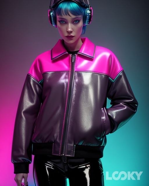 fancytechno в LOOKY. #LOOKY_нейронка. Кожаный бомбер в фут...