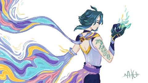 Dahen в LOOKY. #арт,#art. Сяоооо
[#genshinimpa...
