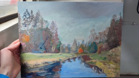 guzeev_kartiny в LOOKY. . "Мгинский вид", 30×4...