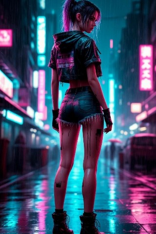 AiD - _- в LOOKY. #cyberpunk,#girl,#night_city,#neural_network,#нейросеть. #cyberpunk #girl #ni...