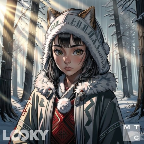 Aleikhan в LOOKY. #snow,#art,#cat_woman. #snow #art [#neiroar...