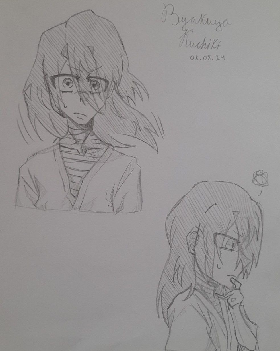 Byakuya Kuchiki [#bleach ](bleach)[#anime ](anime)[#sketch ](sketch)[#art ](art)