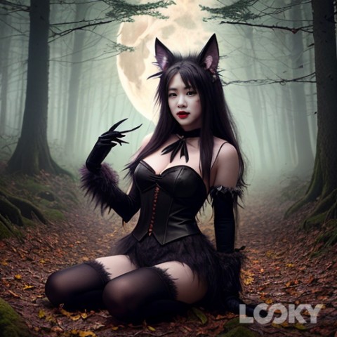 K-pop fan в LOOKY. #Хэллоуин_оборотень,#LOOKY_нейронка,#Rosè. #Хэллоуин_оборотень ...