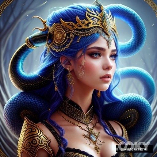 #Фэнтези #LOOKY_нейронка [#царевны ](царевны)[#змеи ](змеи)[#женщиназмея ](женщиназмея)