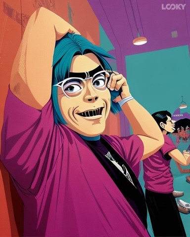 Maryxr в LOOKY. #Гориллаз,#LOOKY_нейронка. #Гориллаз #LOOKY_ней...