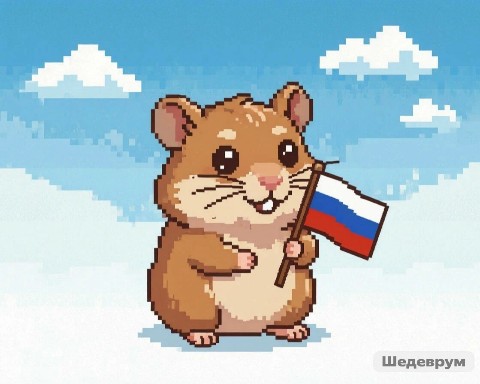 DCMen007 в LOOKY. #ДеньРоссийскогоФлага,#Россия,#хомяк,#нейроарт,#ИИ,#Шедеврум,#16бит. #ДеньРоссийскогоФлаг...