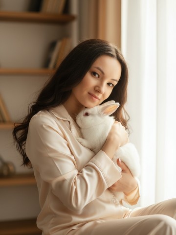 Марина Гарифуллина в LOOKY. #нейрофото,#фотосживотными,#кролик,#уютныйкадр,#ИИ,#фотоискусство,#домашниепитомцы,#творчество. 🌟 **Нейрофото с жив...