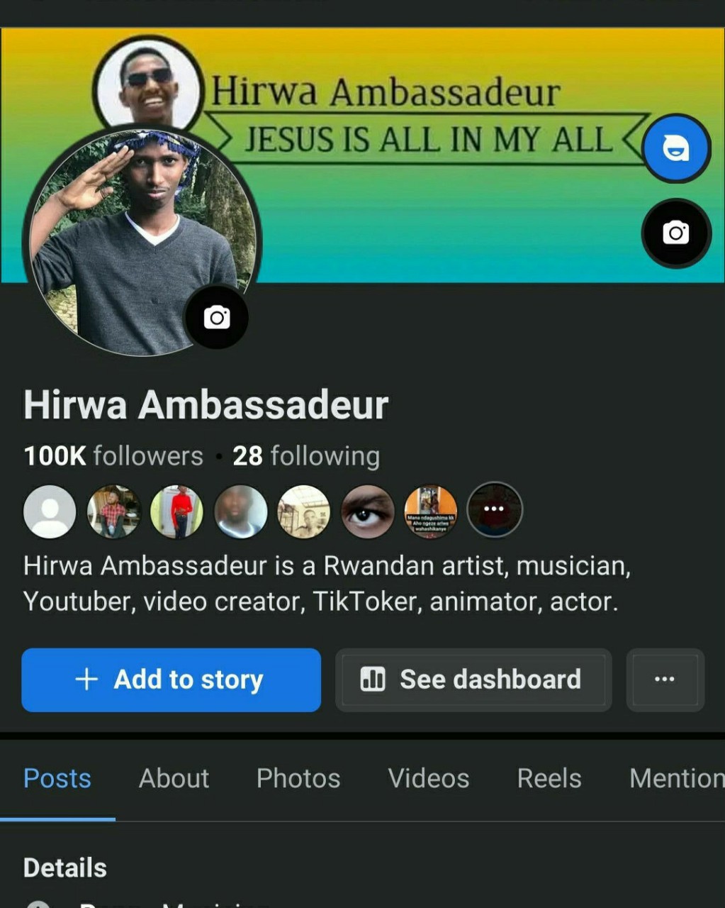 iamhirwaambassadeur в LOOKY — Guyz I've reached 100K followers on #facebook pls go and fol