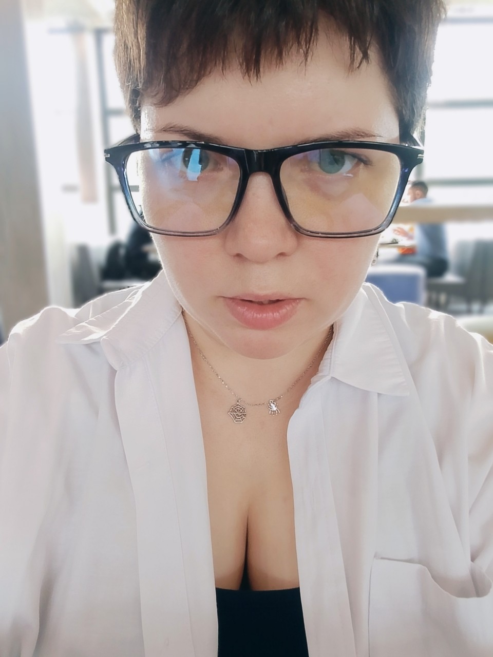 Настюша в LOOKY — Немного поменяли образ) #лицо #фото #я #короткая_стрижка #об