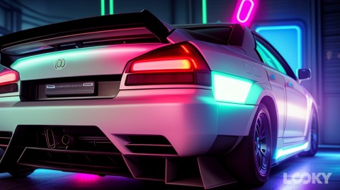 vitamin_dvs в LOOKY. #Неон,#LOOKY_нейронка,#nissan,#laurel,#hc35. #Неон #LOOKY_нейронк...