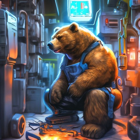 Nak в LOOKY. . Брутальный мишка