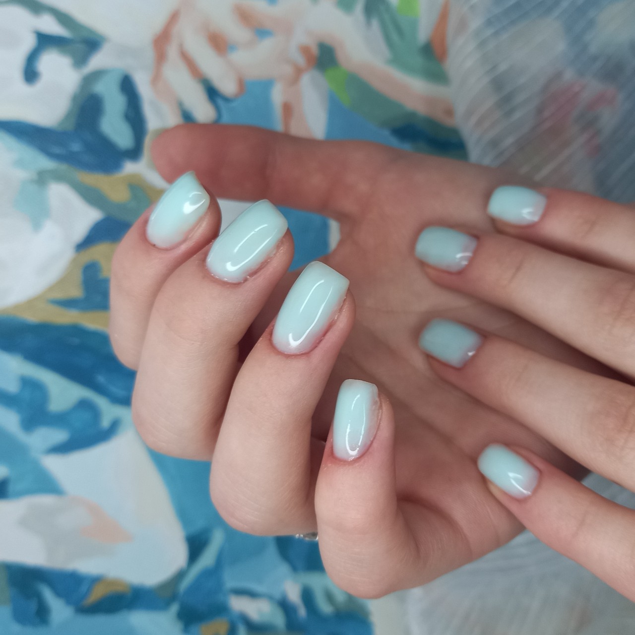 Сочный персик в LOOKY — [#голубой](голубой) [#квадрат](квадрат) [#ногти](ногти) [#кр