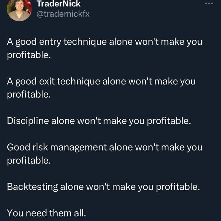 If any of these slip, so will the results! #trading
