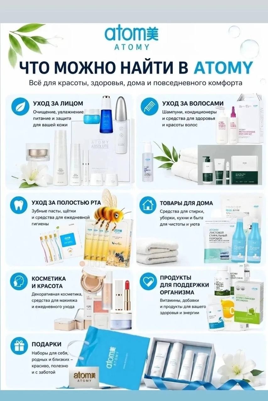 nk_atomy в LOOKY — 🛍 ЧТО МОЖНО НАЙТИ В ATOMY

Если вы впервые знакомитесь с At