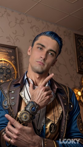 Sirius в LOOKY. #Steampunk,#Anime_Neon,#Futurism,#LOOKY_нейронка. #Steampunk #Anime_Ne...