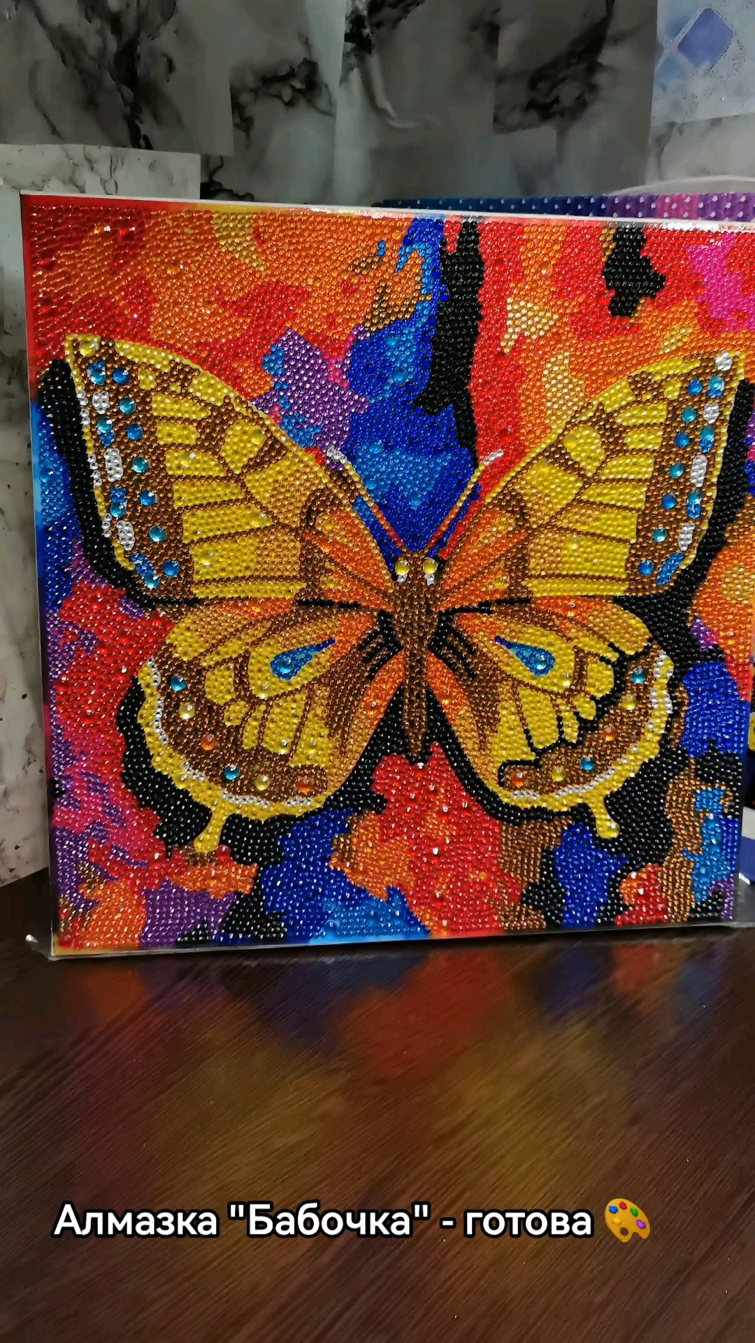  в LOOKY — Алмазка "Бабочка" 🎨 #алмазка #хобби #творчество #ручнаярабо