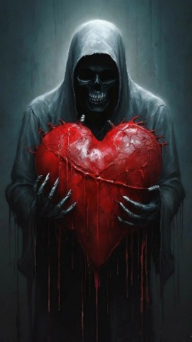 AiD - _- в LOOKY. #смерть,#death,#bloodheart,#нейросеть. #смерть #death #bloo...