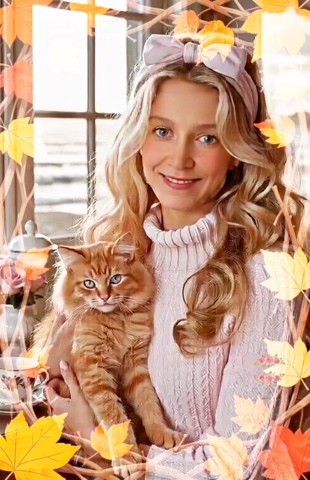 Elena_Lu в LOOKY — 🐈‍⬛🐯🦁🐅🐆🐈

Осень — семейства кошачьих, 
разными кошками