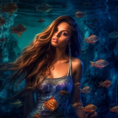NEUROMANIAC в LOOKY. #looky,#neuralnetwork,#neuromaniac. Mesmerizing mermaid ...