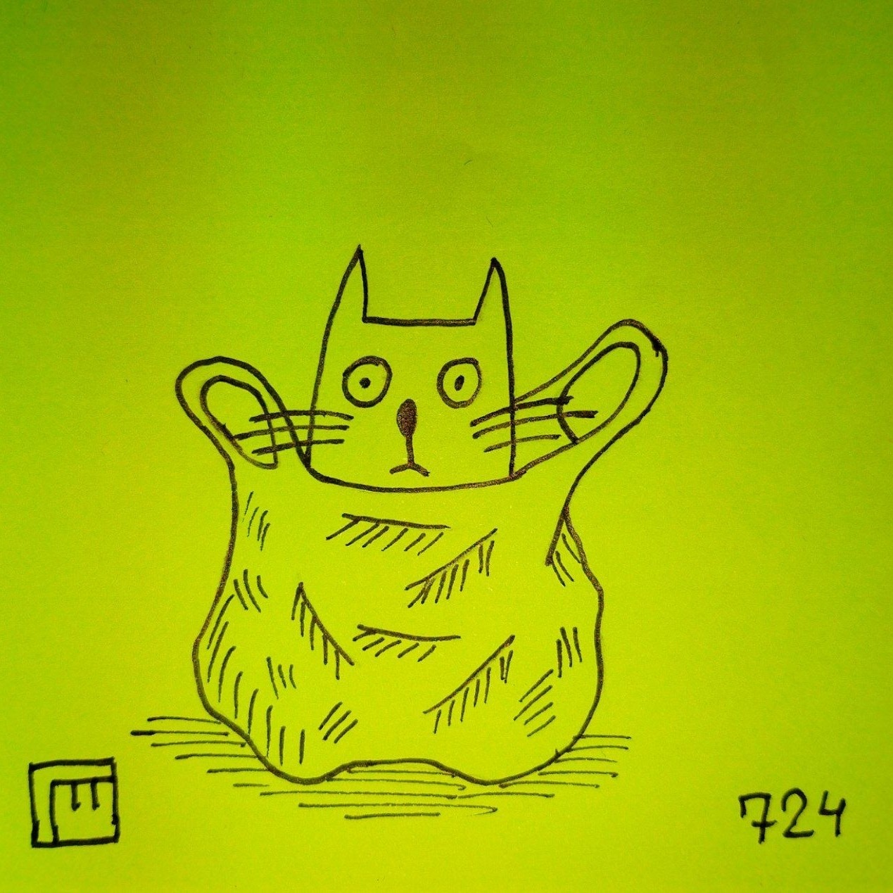 stickercat в LOOKY — #кот #рисунок #творчество #рисуюкаждыйдень
