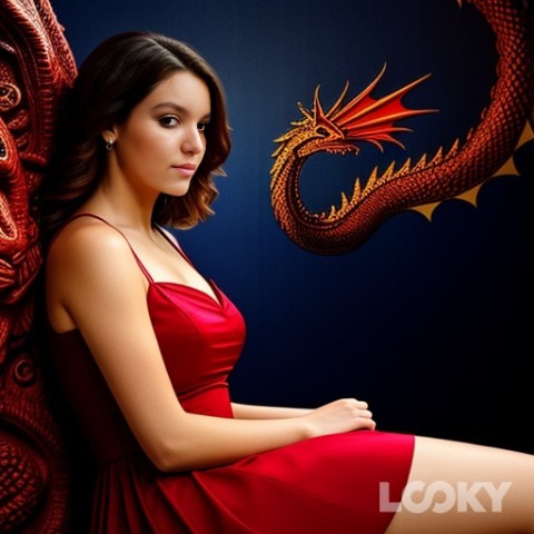 Nadezhda25 в LOOKY. #Красный_дракон,#LOOKY_нейронка. #Красный_дракон #LOO...