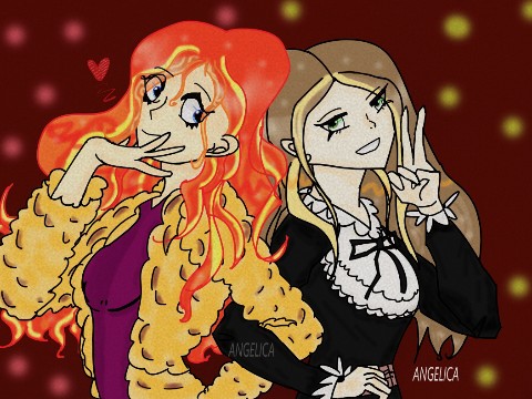 Angie в LOOKY. #арт,#art,#диджитал,#рисунок,#digital,#drawing,#искусство,#творчество. Я и моя подруга в та...