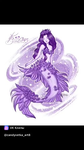 candyvetka.art в LOOKY. #mermay2026,#mermaid. процесс рисования фи...