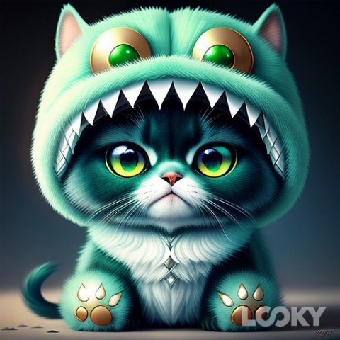 Егери в LOOKY. #Фэнтези,#LOOKY_нейронка,#кот. #Фэнтези #LOOKY_нейр...
