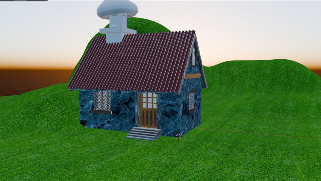 Пытаюсь собрать домик

#blender #3d [#3dmodeling ](3dmodeling)