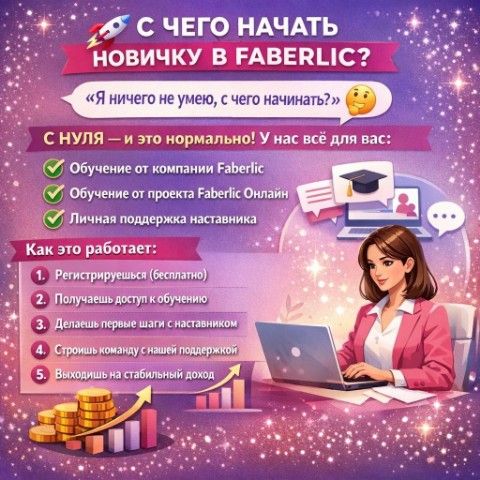 ГАЛИНА  КОЛЧАНОВА в LOOKY. #Faberlic,#ОбучениеСНуля,#Наставник,#ПостроениеКоманды,#FaberlicОнлайн,#Старт,#Поддержка,#БизнесДляНовичков. 🚀 С ЧЕГО НАЧАТЬ НОВ...