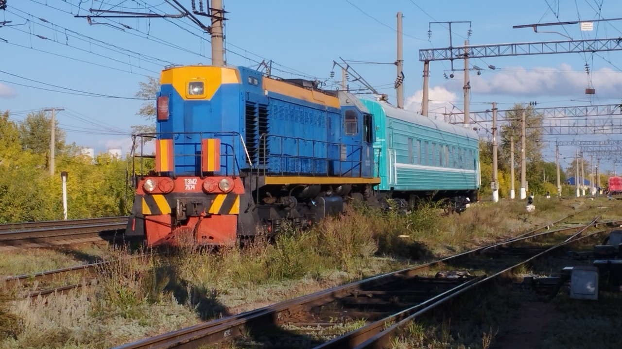 Looky_1696493981974 в LOOKY — #поездактж ТЭМ2-7374(тчэ-10 Курорт Боровое) с Пассажирским В