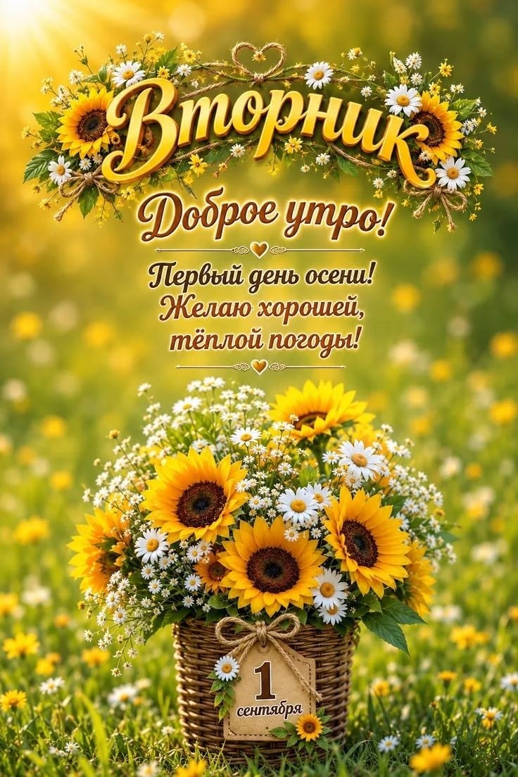 Доброе утро!☕🍩🌄С первым днём осени!🍂🍁Хорошего дня!🫶💯🌹