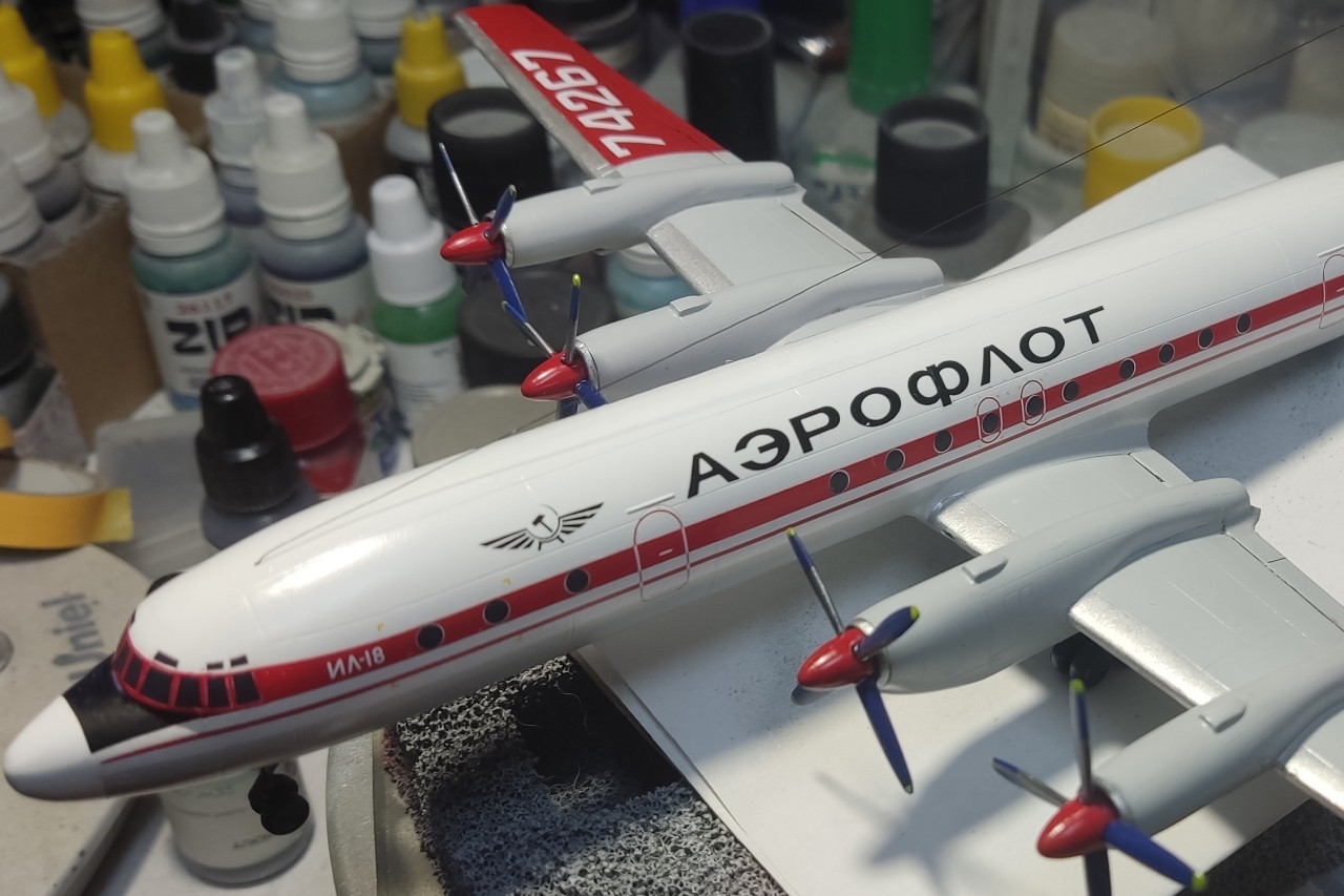 masshtab_models в LOOKY. #авиация,#самолеты,#ссср. Ил-18 советский рабо...