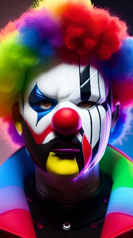 FaceAI в LOOKY. #aiart,#face,#clown. #aiart #face #clown